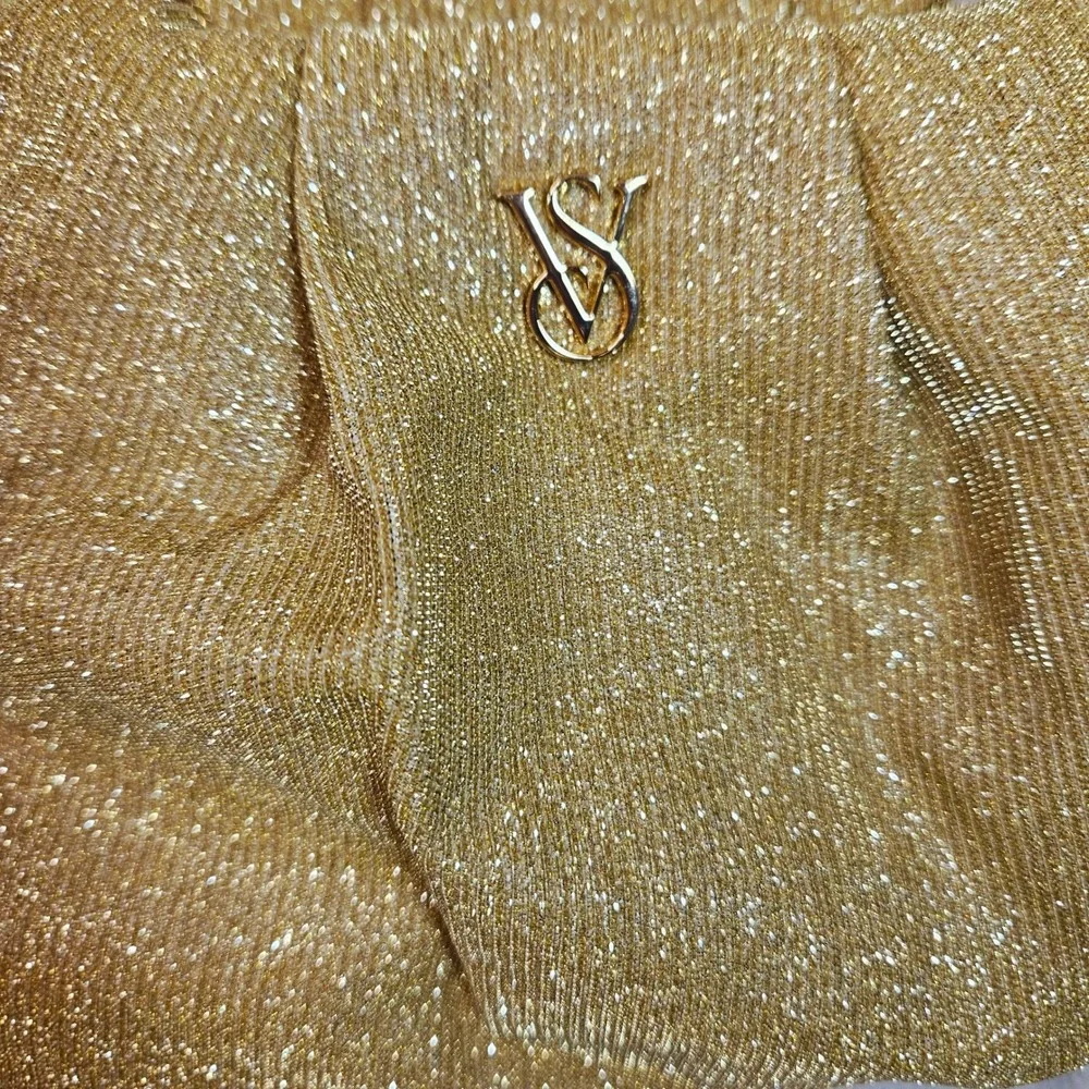 NWT Victoria's Secret VS‎ Glam Glitter Gold Evening Clutch Purse Valentine's Day